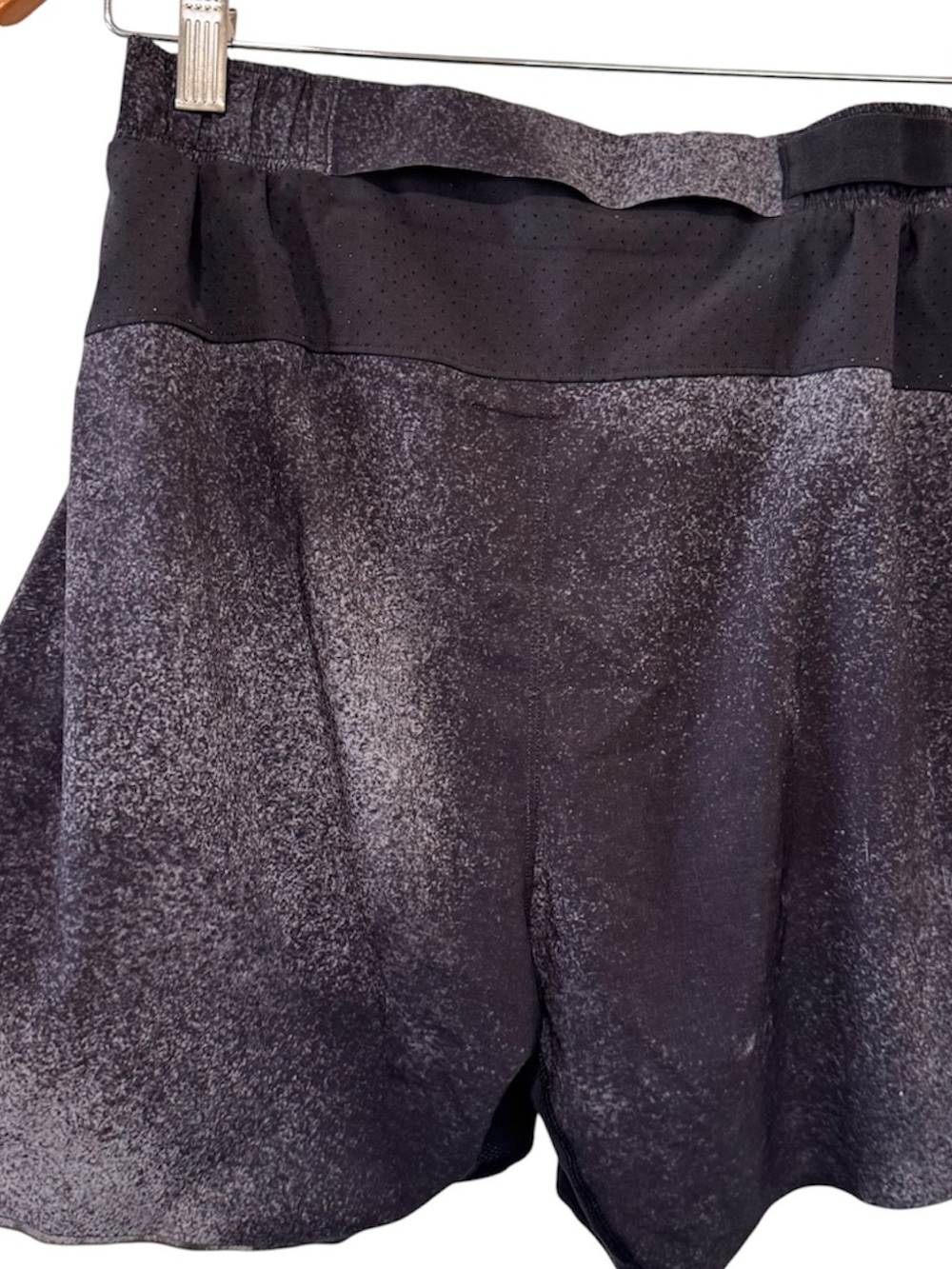 Lululemon Surge Short *6" Ocean Spray Ice Grey Black Small - Picture 3 of 9